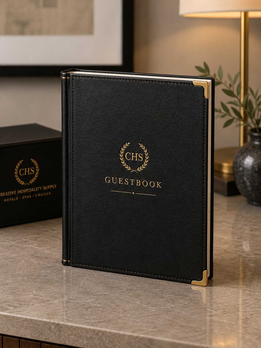 Gästebuch aus Leder im A4-Format