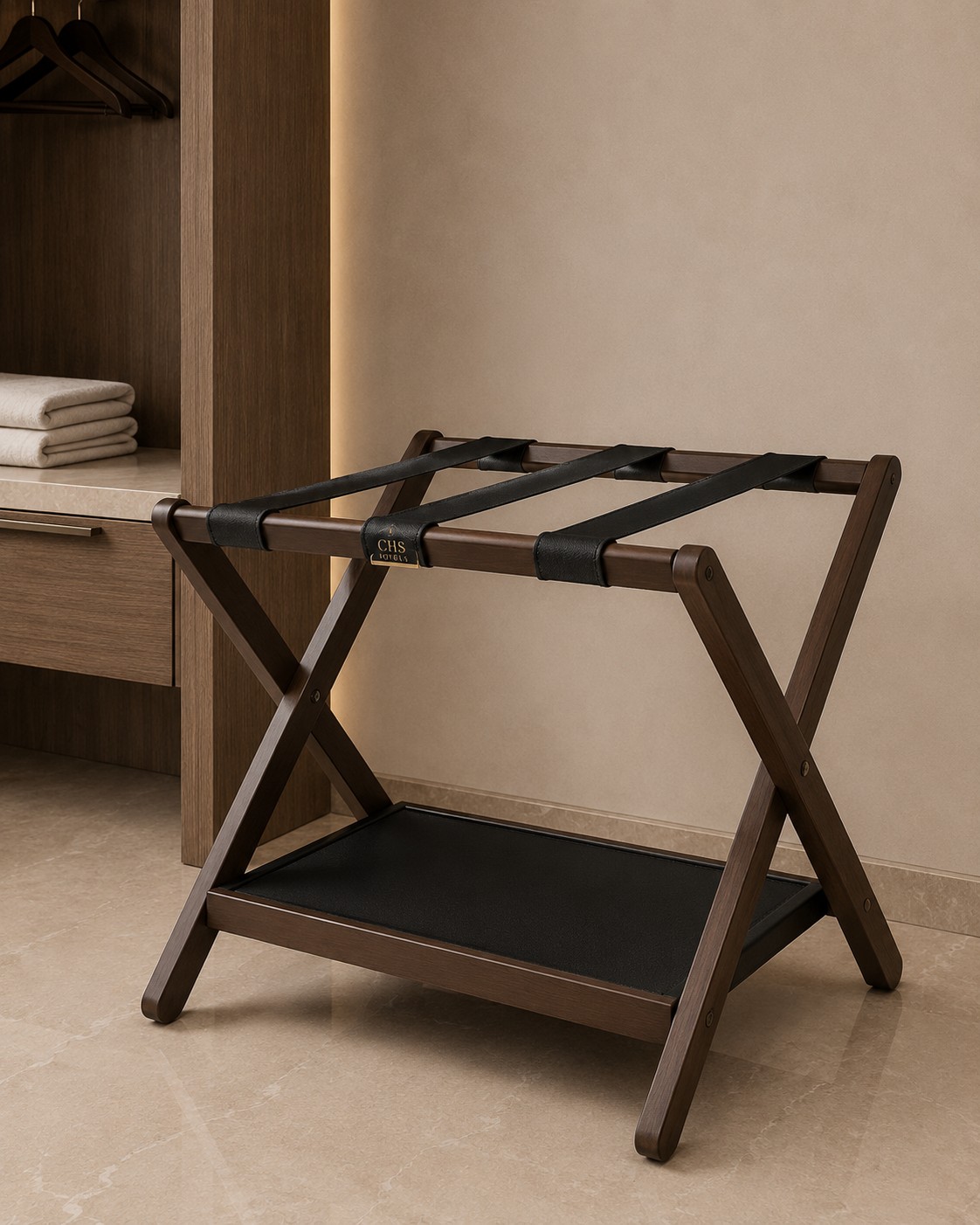Kofferständer „Wood Line“, Zimmer & Gästebedarf